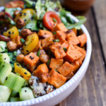 A Vegetable Greens and Grain Bowl