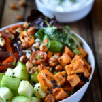 A Vegetable Greens and Grain Bowl